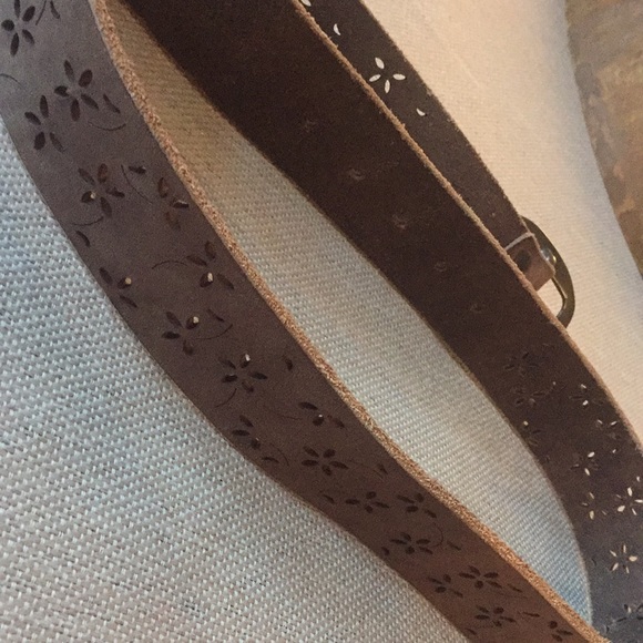 EUC Genuine Italian Leather Wide Women Belt 38” - Picture 3 of 5